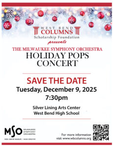 Save the date for the Holiday Pops Concert - Tuesday, December 9, 2025