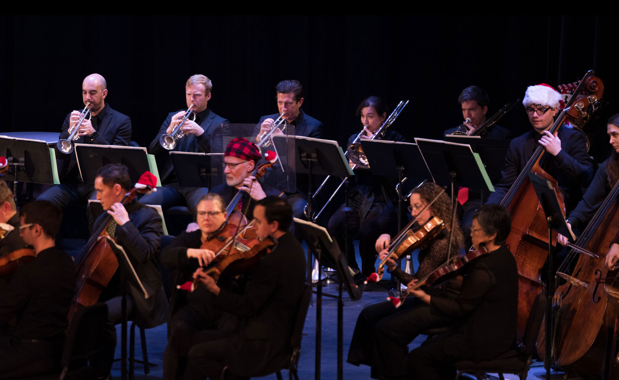 The Milwaukee Symphony Orchestra performs at the Holiday Pops Concert to benefit West Bend COLUMNS Scholarship Foundation